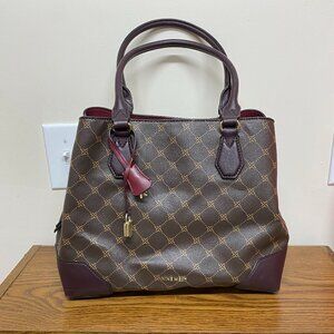 Nine West Purse Brown w/ Burgundy Accent(s) Strap